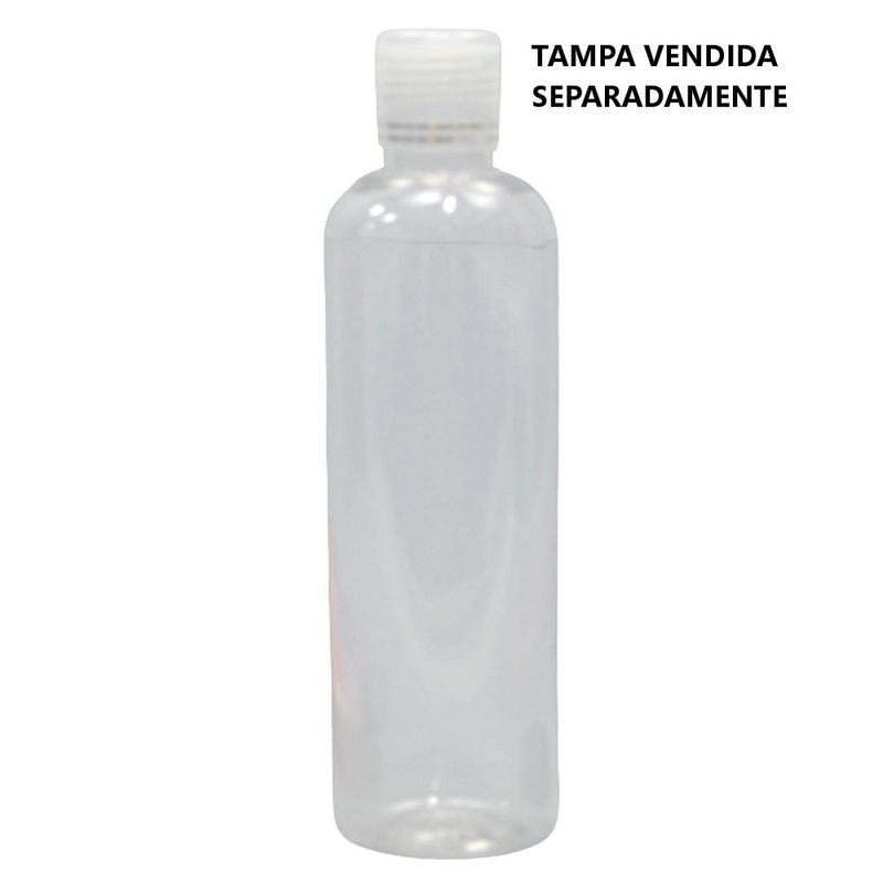 Frasco PET Cilíndrico Incolor 300ml Rosca 24-415 Premium Plastic (01 unidade)