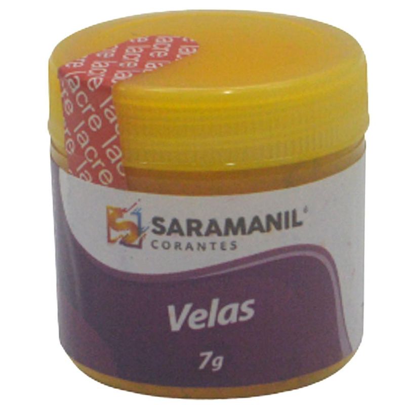 Corante em Pó para Velas Amarelo Saramanil (7 gramas)