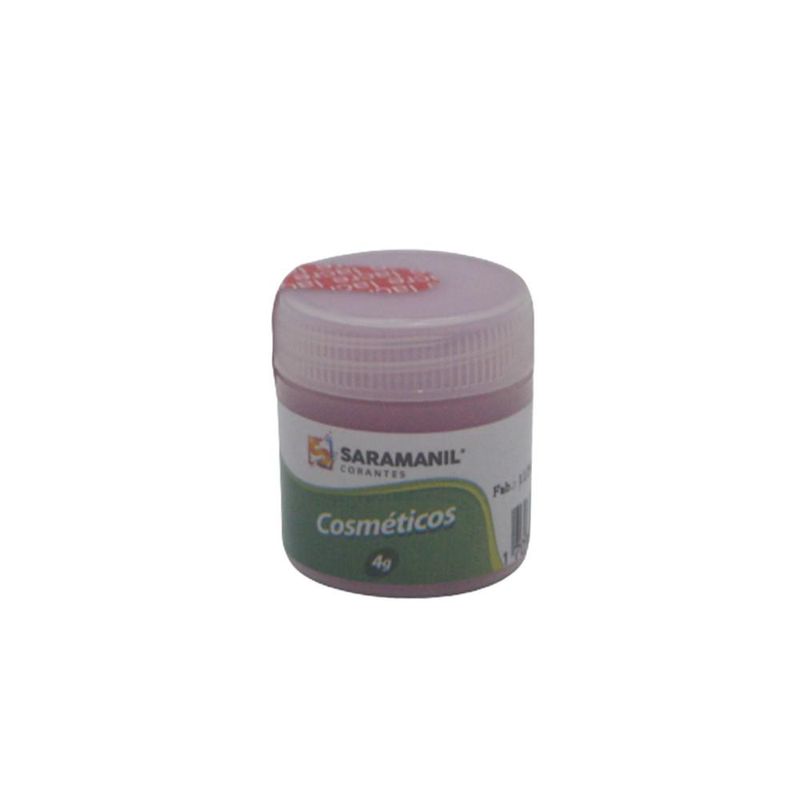 Corante para Cosméticos em Pó Mica Colorida Rosa Saramanil (4 gramas)
