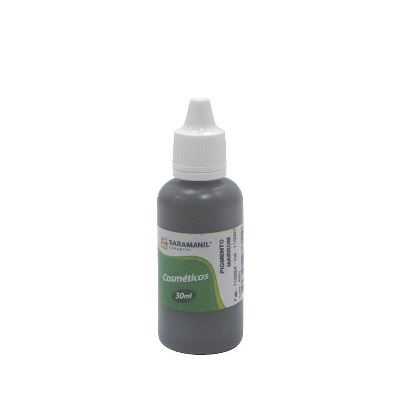 Pigmento Líquido para Cosméticos Artesanais Marrom Saramanil (30ml)