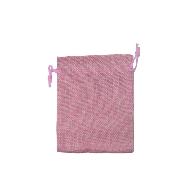 Saquinho de Poliéster Rosa 7x9cm Ref. SR7-J Comercial Wei (12 unidades)
