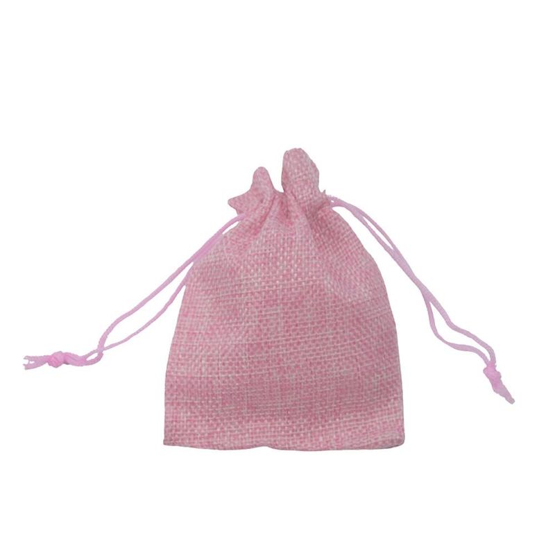 Saquinho de Poliéster Rosa 7x9cm Ref. SR7-J Comercial Wei (12 unidades)