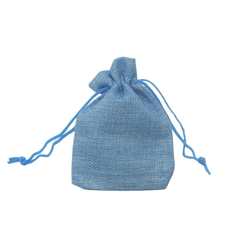 Saquinho de Poliéster Azul Claro 7x9cm Ref. SAC7-J Comercial Wei (12 unidades)