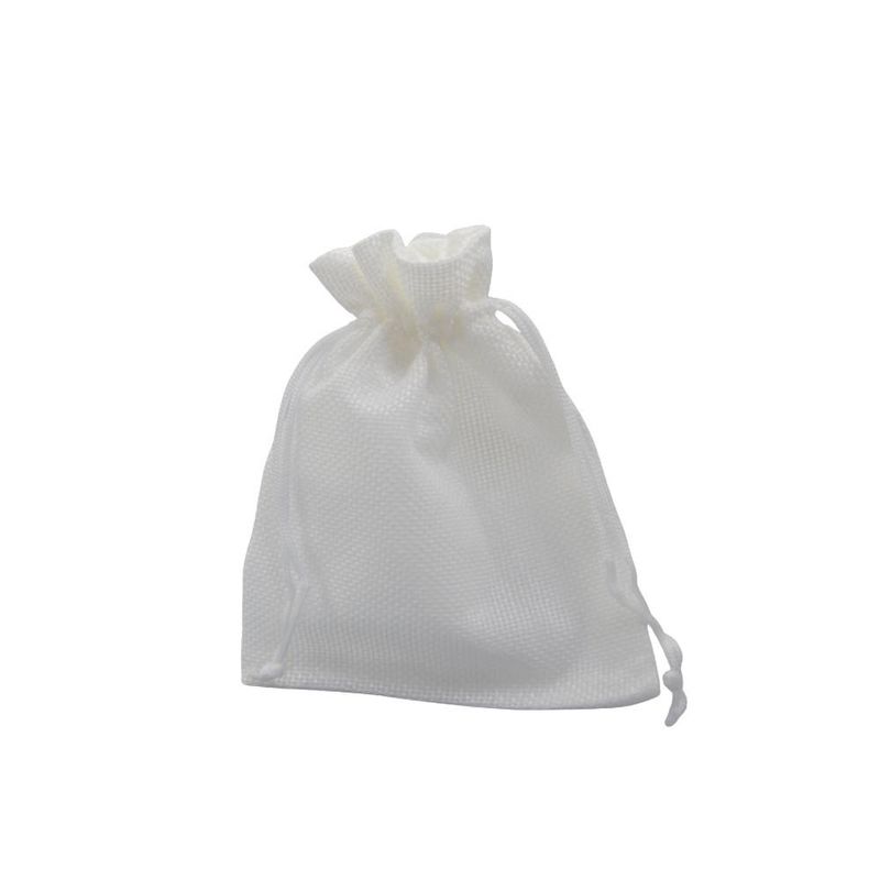 Saquinho de Poliéster Branco 7x9cm Ref. SB7-J Comercial Wei (12 unidades)