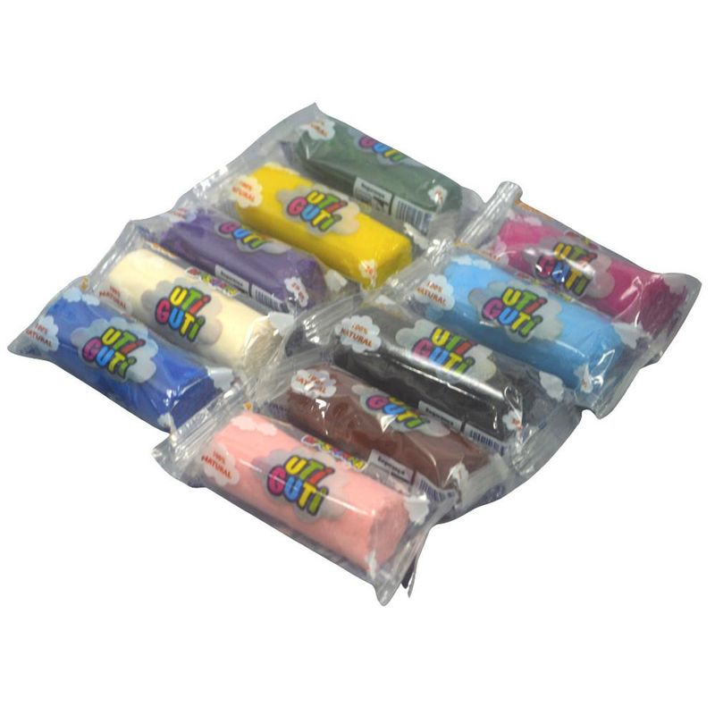 Kit de Massinha P/ Modelar Soft Aventura no Espaço Ref. 600120 Utiguti (19 peças)