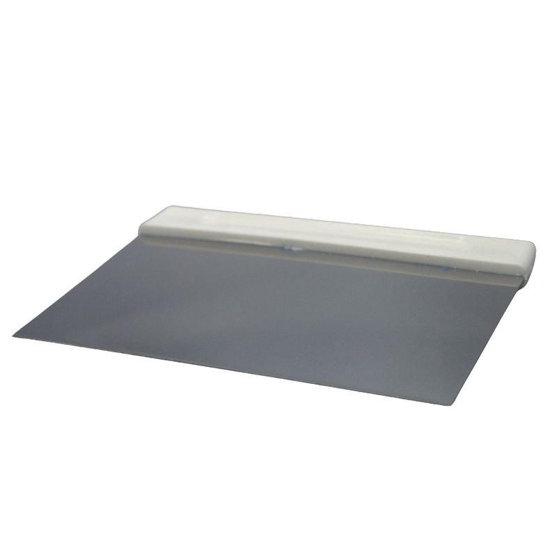Raspador de Inox C/ Cabo Branco de Polipropileno 20x12cm Solrac (01 unidade)