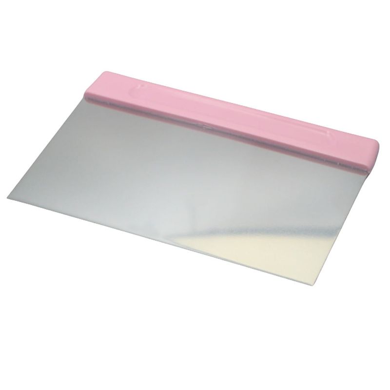 Raspador de Inox C/ Cabo Rosa de Polipropileno 20x12cm Solrac (01 unidade)