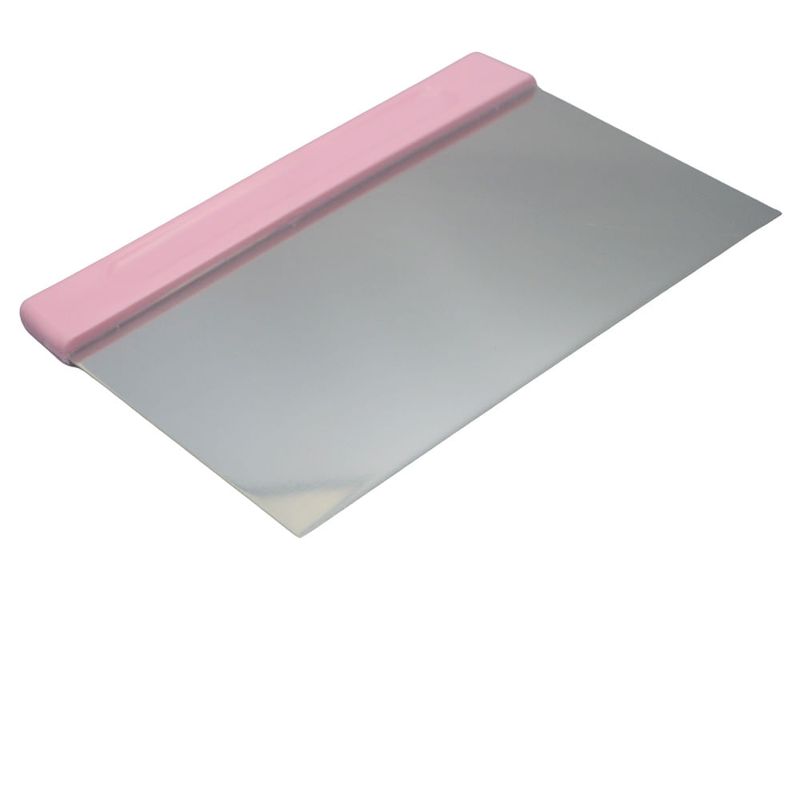 Raspador de Inox C/ Cabo Rosa de Polipropileno 20x12cm Solrac (01 unidade)