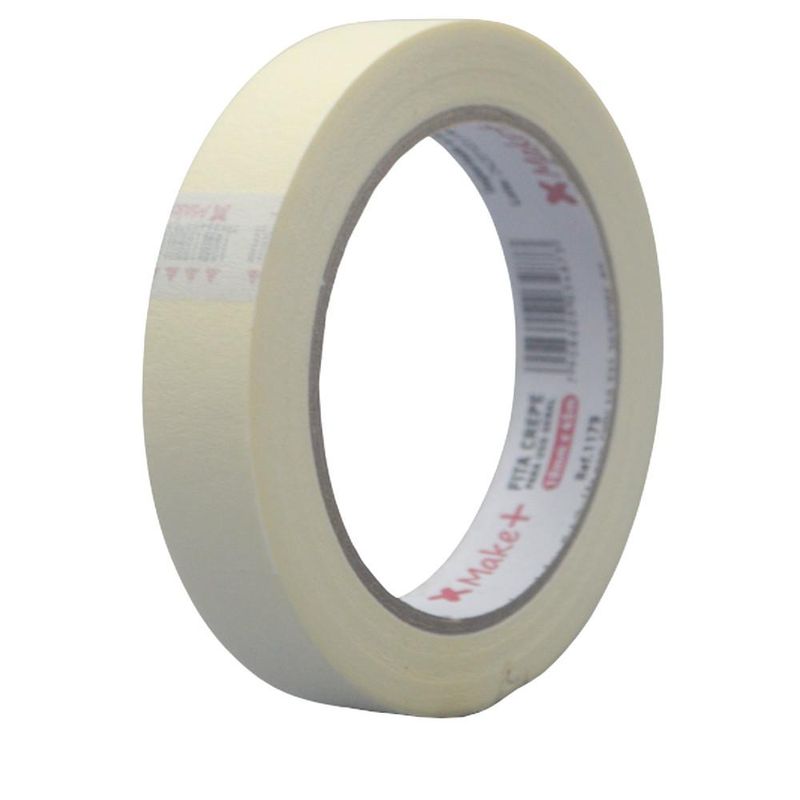 Fita Crepe na Cor Bege Ref. 1179 Make+ (18mm x 45mts)