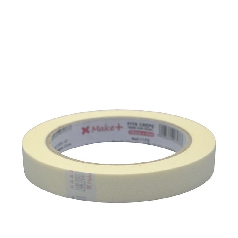 Fita Crepe na Cor Bege Ref. 1179 Make+ (18mm x 45mts)