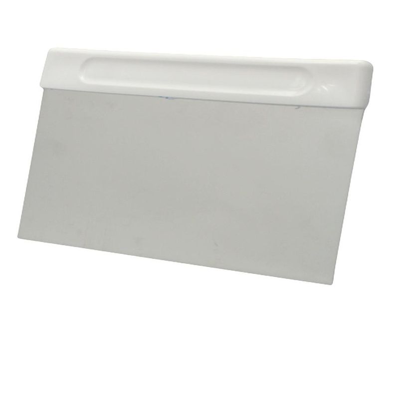Raspador de Inox C/ Cabo Branco de Polipropileno 20x12cm Solrac (01 unidade)