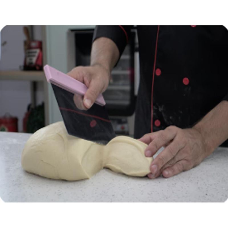 Raspador de Inox C/ Cabo Branco de Polipropileno 20x12cm Solrac (01 unidade)