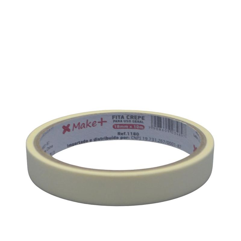 Fita Crepe na Cor Bege Ref. 1180 Make+ (18mm x 10mts)