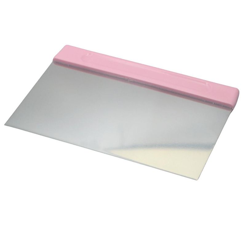 Raspador de Inox C/ Cabo Rosa de Polipropileno 20x12cm Solrac (01 unidade)