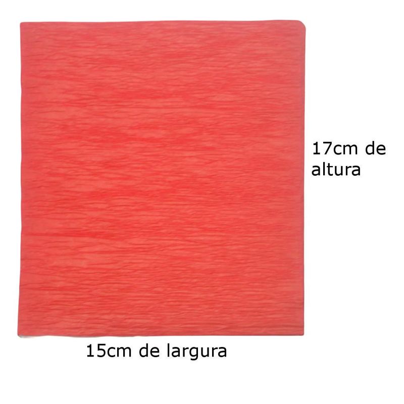 Papel Crepom P/ Bem Casados 15x17cm Cor Vermelho UltraFest (40 unidades)