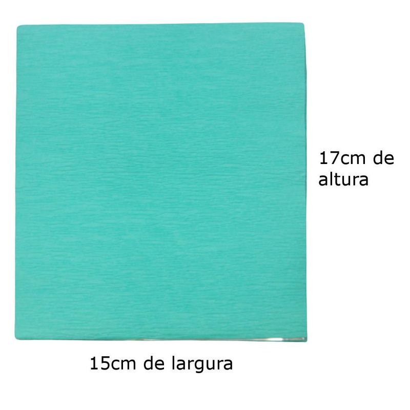 Papel Crepom P/ Bem Casados 15x17cm Cor Tifani UltraFest (40 unidades)