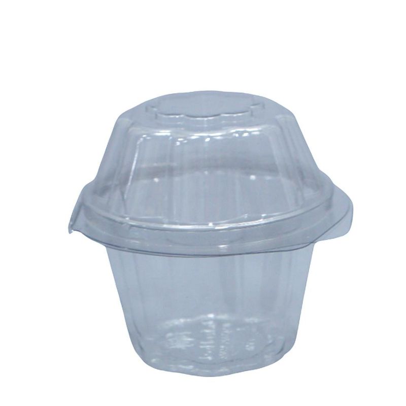 Embalagem Mousse 110ml Pote Redondo Transparente Ref. I-110 Intraplast (10 unidades)