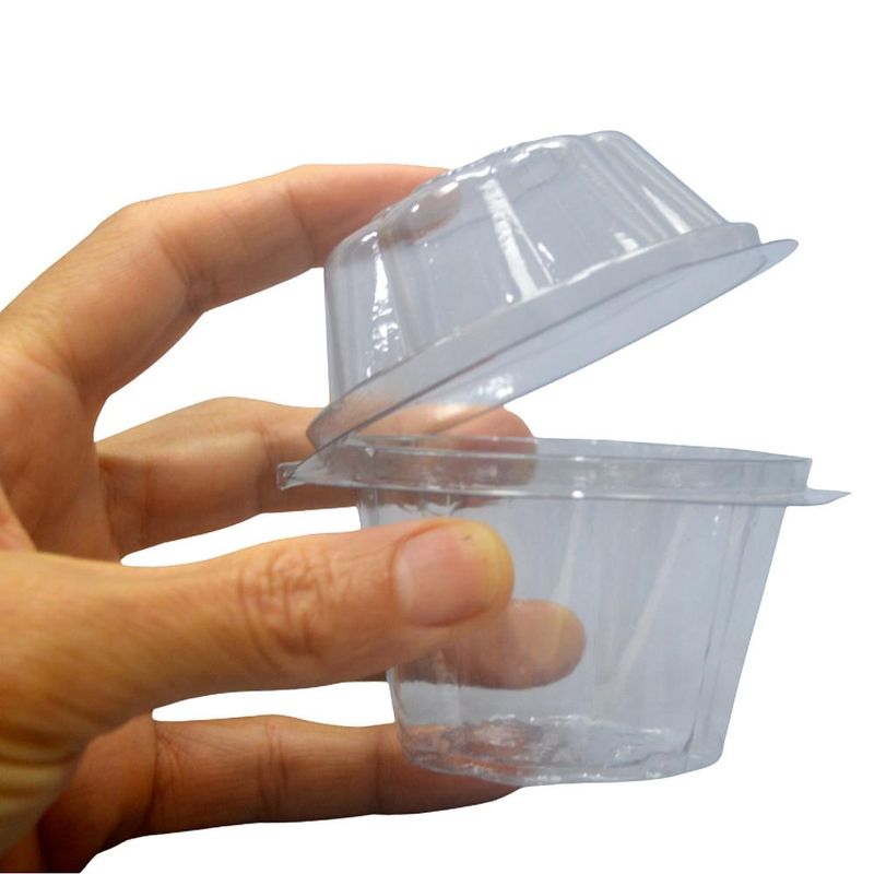 Embalagem Mousse 110ml Pote Redondo Transparente Ref. I-110 Intraplast (10 unidades)