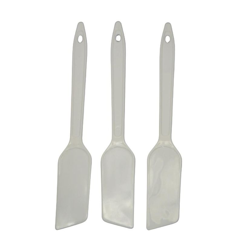 Kit Espátula de Plástico Flexível P/ Confeitaria Ref. 054800 Injetemp (03 peças)