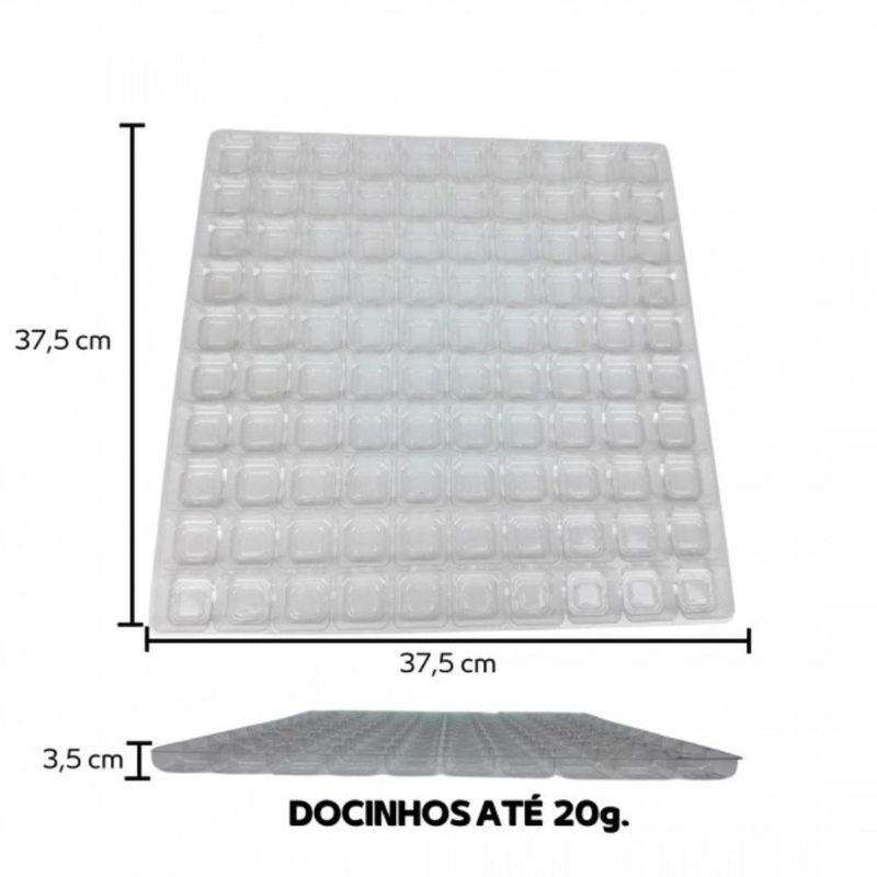 Berço Cristal  P/ Doce 100 Cavidades Flip Festas (01 unidade)
