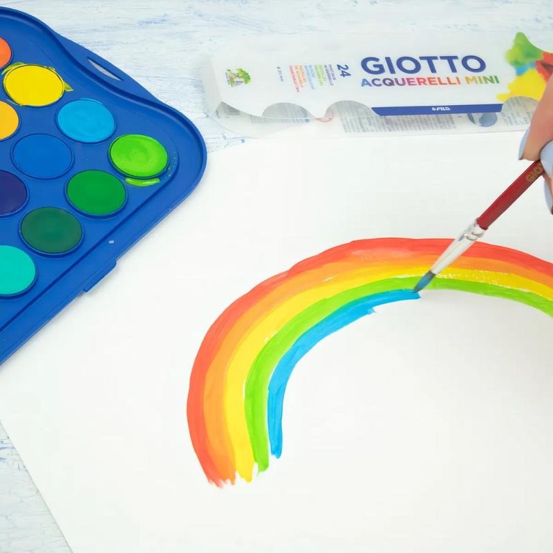 Estojo em Pastilhas Aquarela 36 Cores 23mm C/ Pincel Acquerelli Giotto (01 unidade)