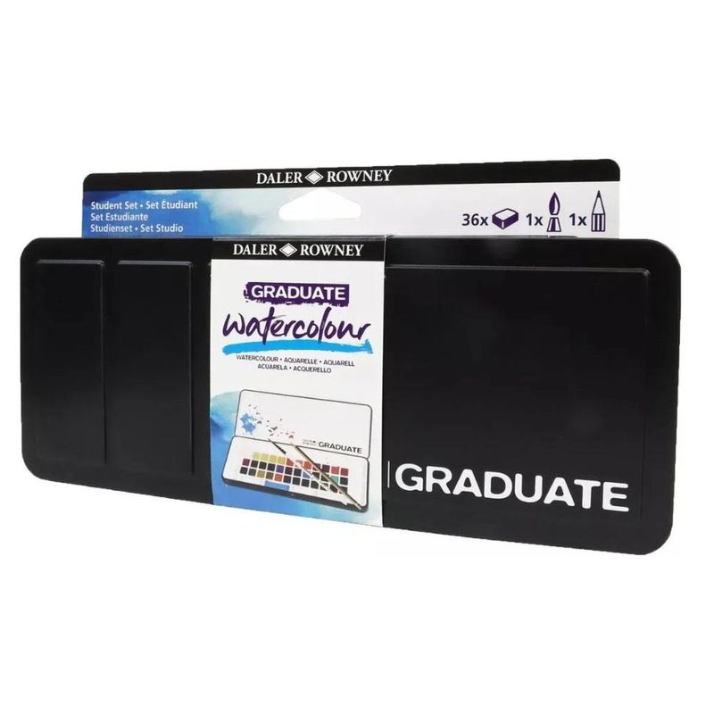 Aquarela Daler Rowney Graduate C/ Pincel Lápis 36 Cores (01 unidade)