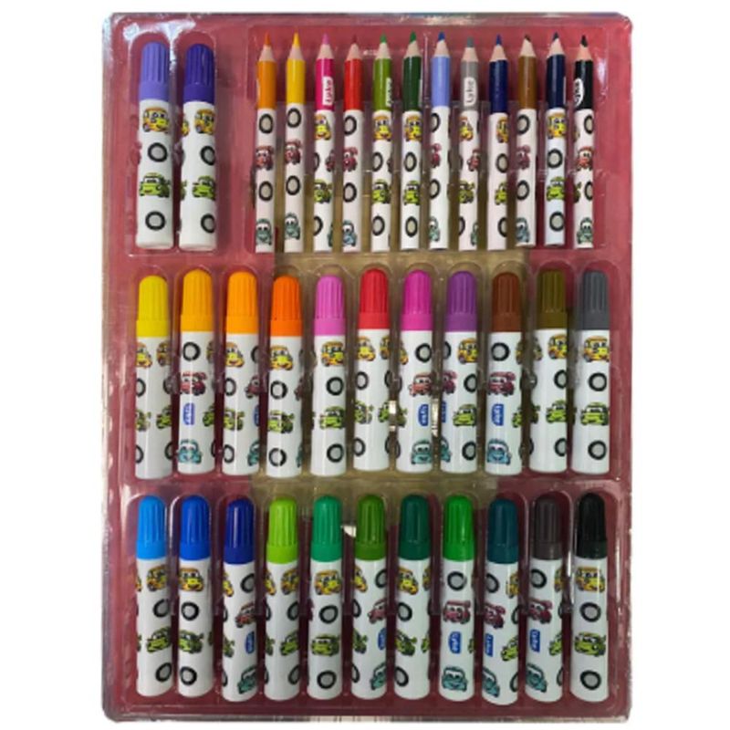 Maleta para Colorir 86 Peças Carros Lyke Kids (86 peças)