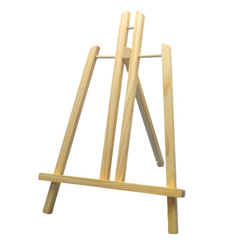 Kit P/ Pintura Tela + Mini Cavalete + Tinta e Pincel Space Lyke Kids (9 peças)