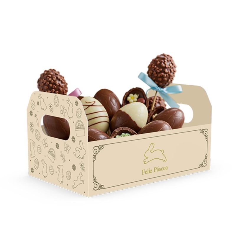 Cesta Caixote M Páscoa Luz C5864 Ideia (01 unidade)