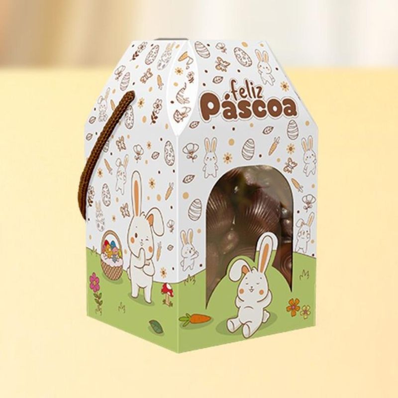 Caixa C/ Alça e Visor Páscoa P/ Colorir C5885 Ideia (01 unidade)