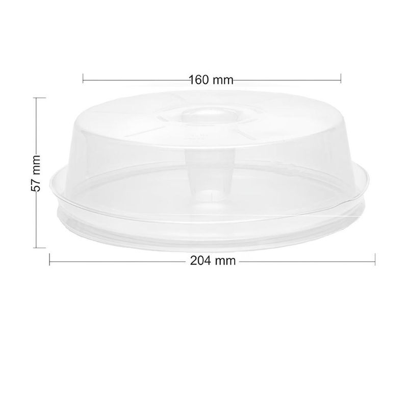 Forma de Polipropileno P/ Pudim C/ Tampa PET Ref. PW-53/TWH 1.100ml WER (04 unidades)