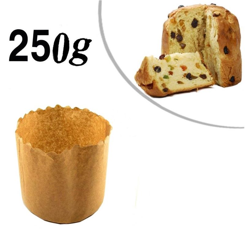 Forma de Panetone em Papel Kraft 250 gramas (10 unidades)