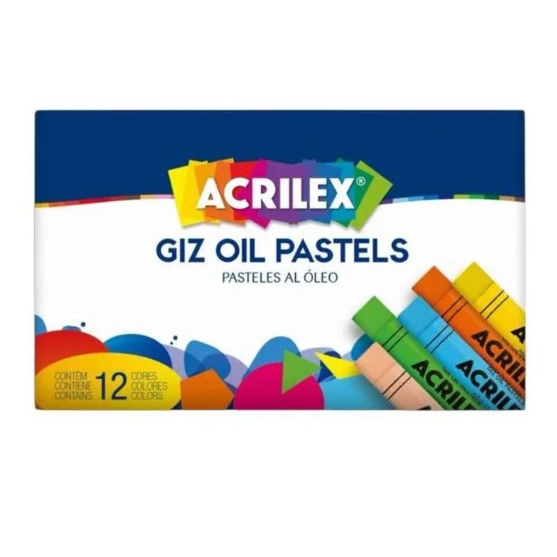 Giz Oil Pastels Acrilex (12 Cores)