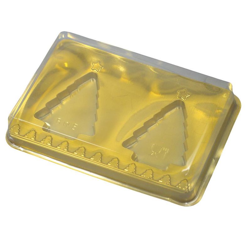 Caixa Duo Árvore de Natal Dourado C/ 2 Cavidades Ref. 14400 BWB (01 unidade)
