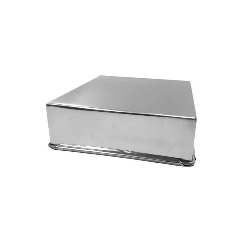 Forma de Alumínio Torta Quadrada C/ Fundo Fixo 20x20x5 Alumínio Circular (01 unidade)