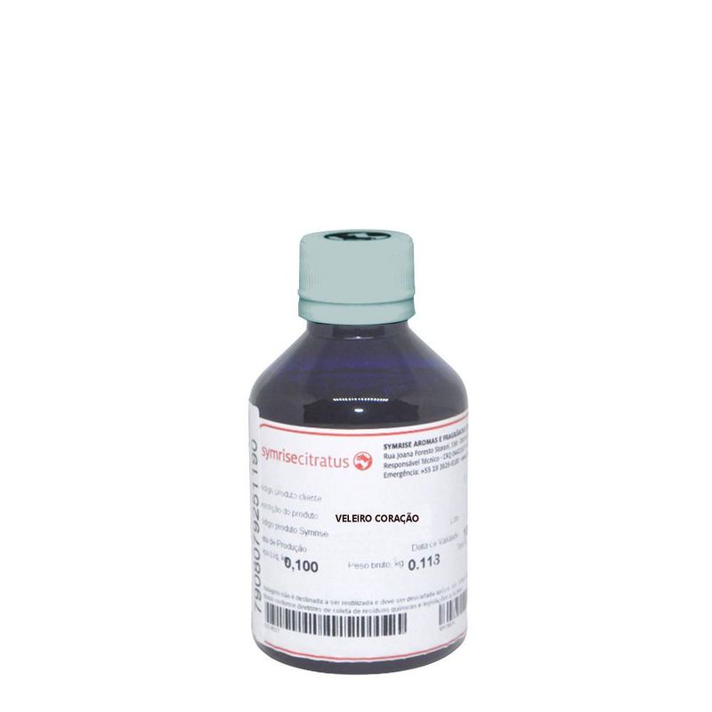 Essência Concentrada Veleiro Coração para Ambiente Symrise Citratus (100ml)