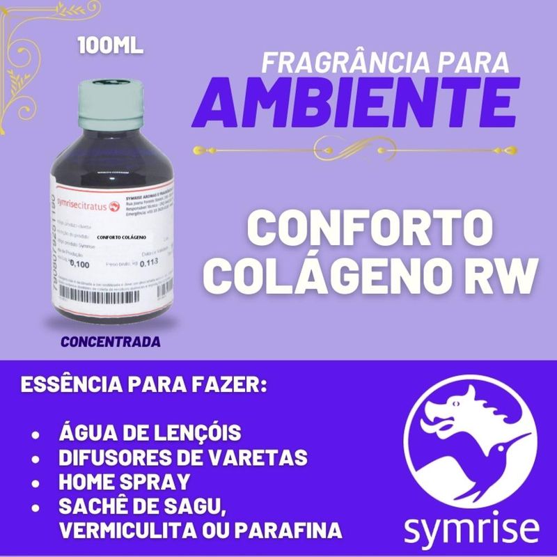 Essência Concentrada Conforto Colágeno para Ambiente Symrise Citratus (100ml)