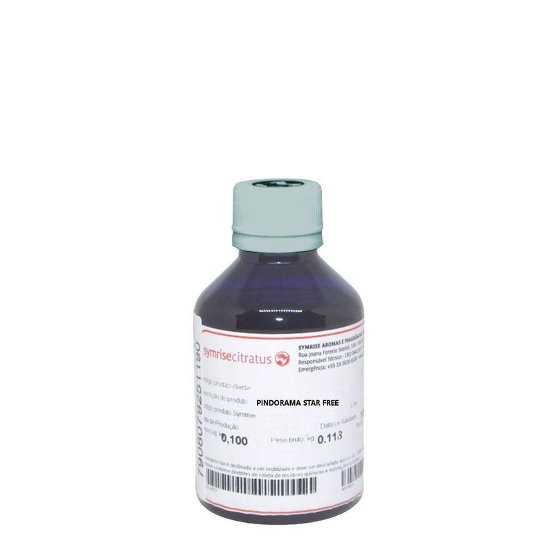 Essência Concentrada Pindorama Star Free para Ambiente Symrise Citratus (100ml)