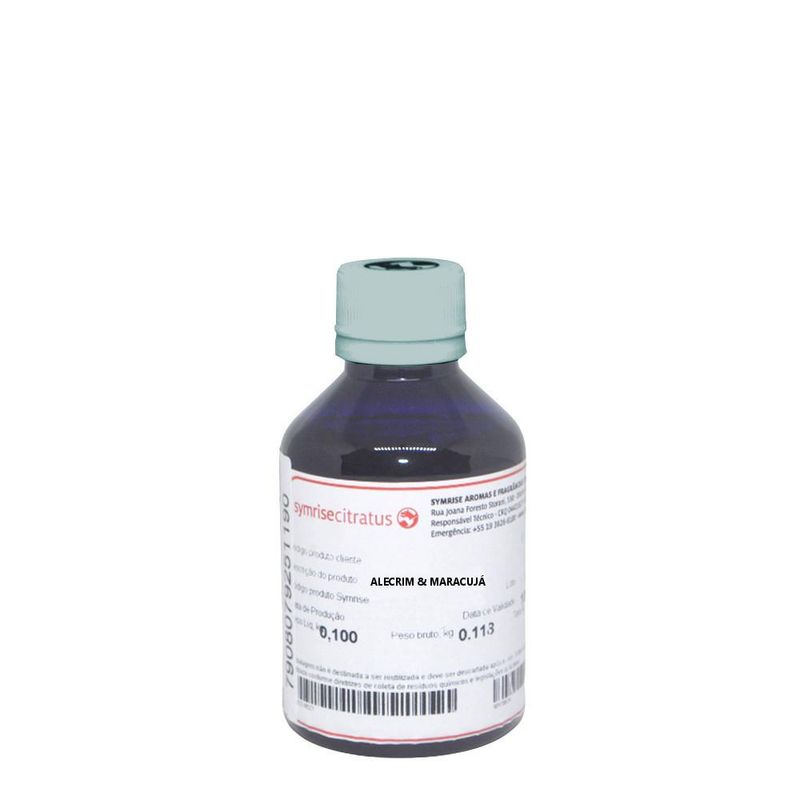 Essência Concentrada Alecrim & Maracujá para Ambiente Symrise Citratus (100ml)