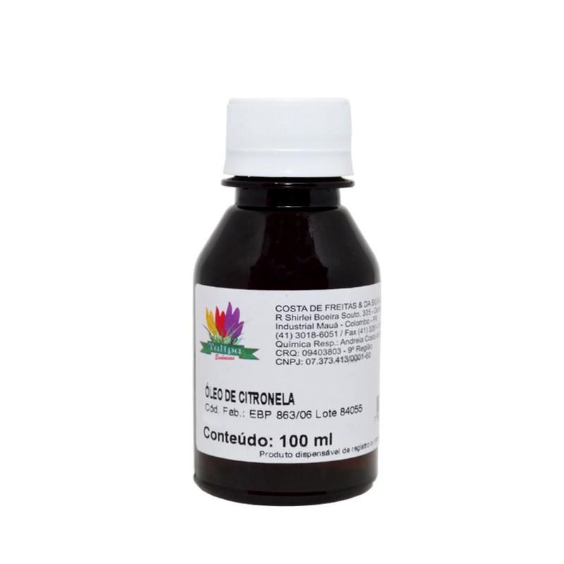 Óleo Vegetal de Citronela Tulipa Essências (100ml)
