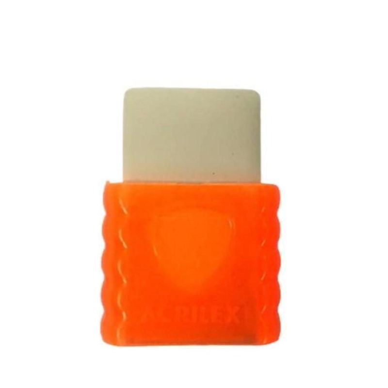 Borracha C/ Capa Plástica Ref. 21915 Laranja Acrilex (01 unidade)