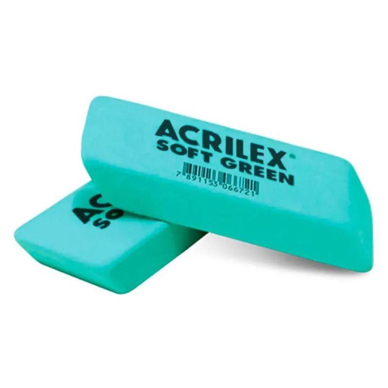 Borracha Soft Green Ref. 21912 Acrilex (01 unidade)