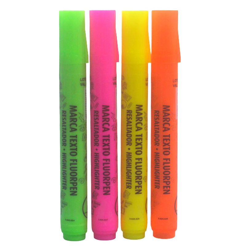 Marca Texto Chanfrado FluorPen Ponta 4mm Acrilex (01unidade)-verde