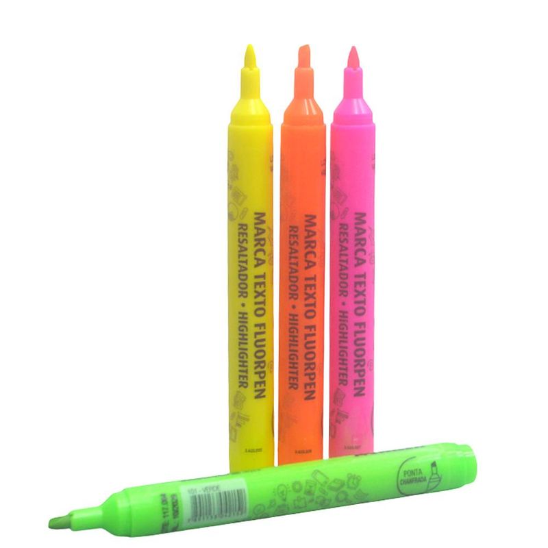 Marca Texto Chanfrado FluorPen Ponta 4mm Acrilex (01unidade)-verde