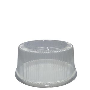 Embalagem P/ Bolo e Torta C/ Tampa Média Ranhurada B 32R Ref. 14176 750gr Branca BWB (100 unidades)