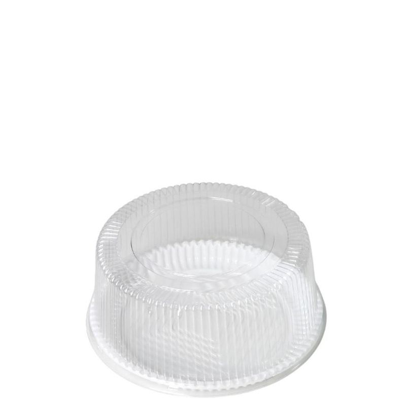 Embalagem P/ Bolo e Torta C/ Tampa Alta Ranhurada B 35RA Ref. 14196 500gr Branca BWB (100 unidades)