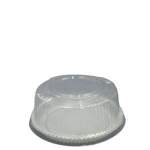 Embalagem P/ Bolo e Torta C/ Tampa Alta Lisa C/ Ranhurada B 35AL Ref. 14202 500gr Branca BWB (100 unidades)