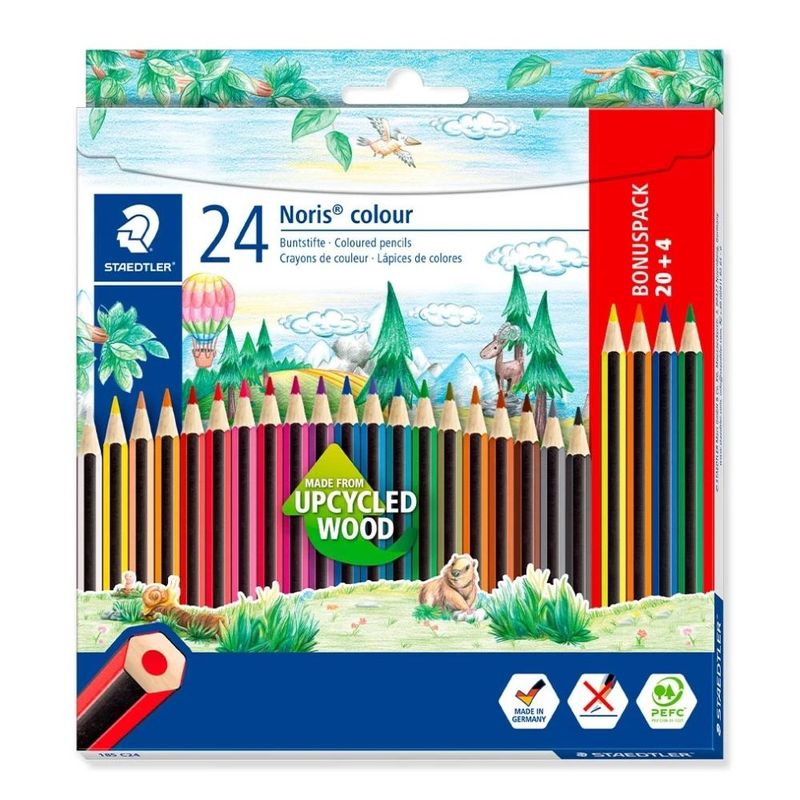 Lápis de Cor Noris C/ 12 Cores Staedtler (24 unidades)