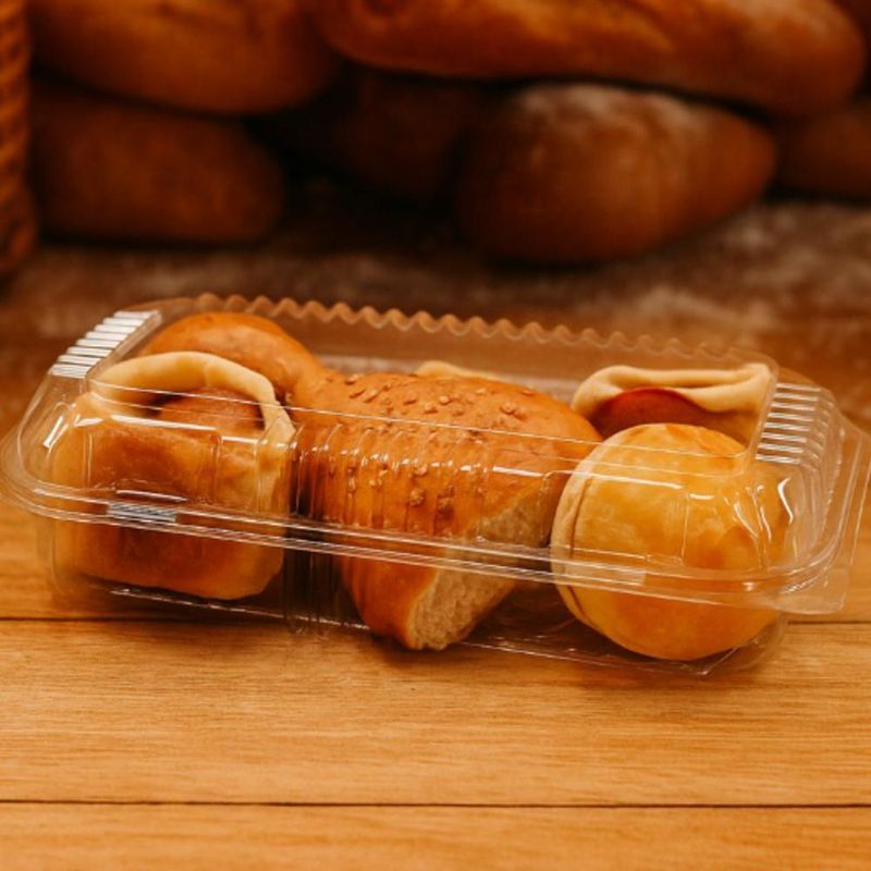 Embalagem Retangular C/ Tampa Articulada Baixa B 08 Ref. 14158 BWB (100 unidades)