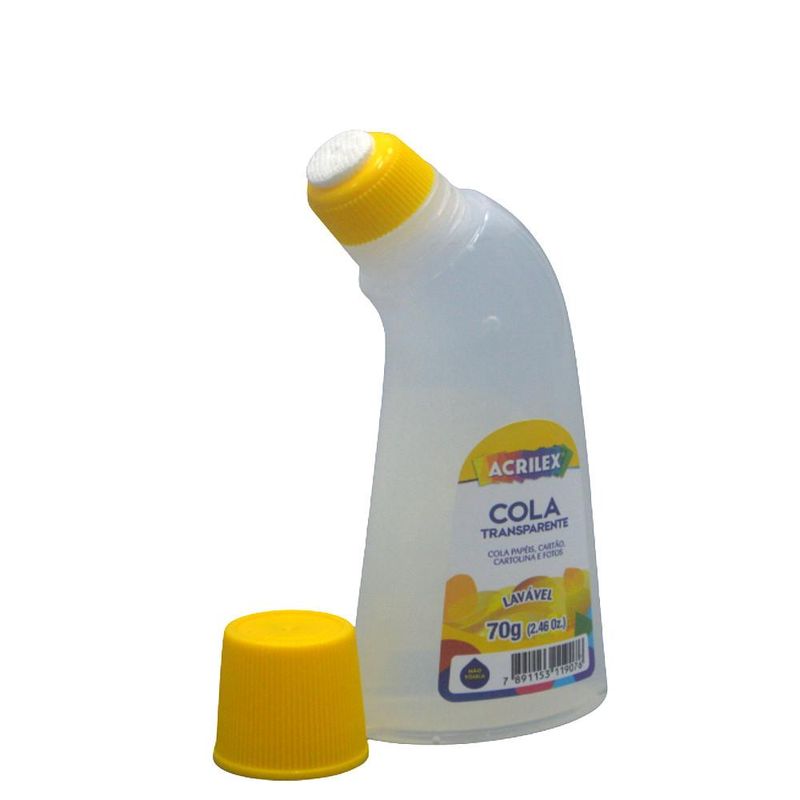 Cola Transparente a Base de Água Ref. 19970 Acrilex (70 gramas)